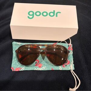 Goodr Women's Aviator Sunglasses - Amelia Earhardt Ghosted Me